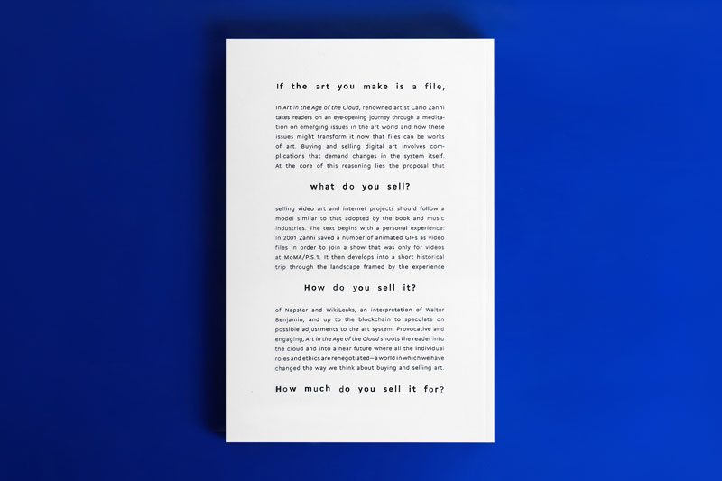 Art in the Age of the Cloud / Carlo Zanni